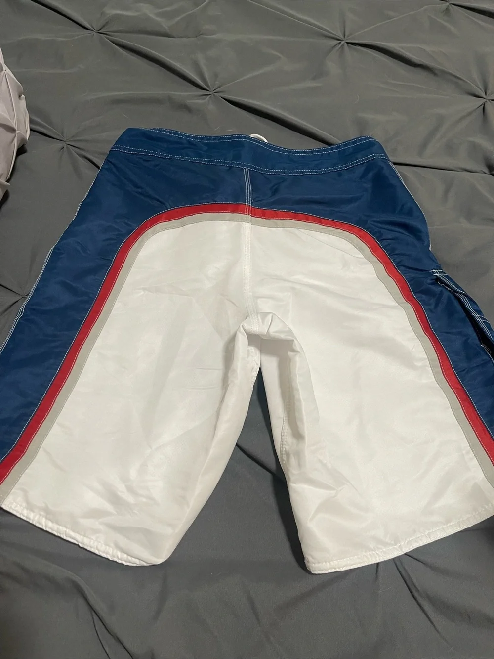 Budlight Men’s White & Navy Swim Shorts